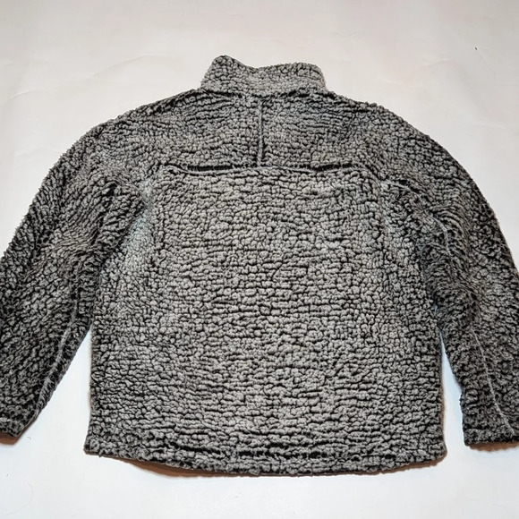 Thread & Supply Sherpa Black & White 1/4 Zip Up Sweater Woman medium - Picture 3 of 13